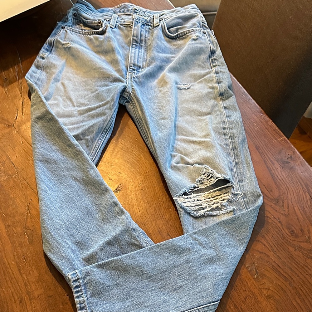 Etica Women's Light Blue Straight Leg Jeans